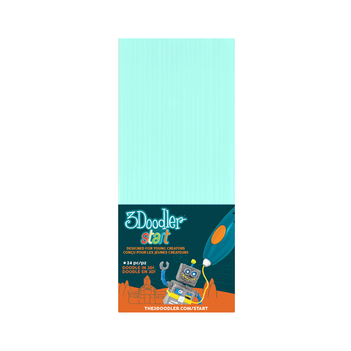 Набір стрижнів для 3D-ручки 3Doodler Start (м'ятний, 24 шт)