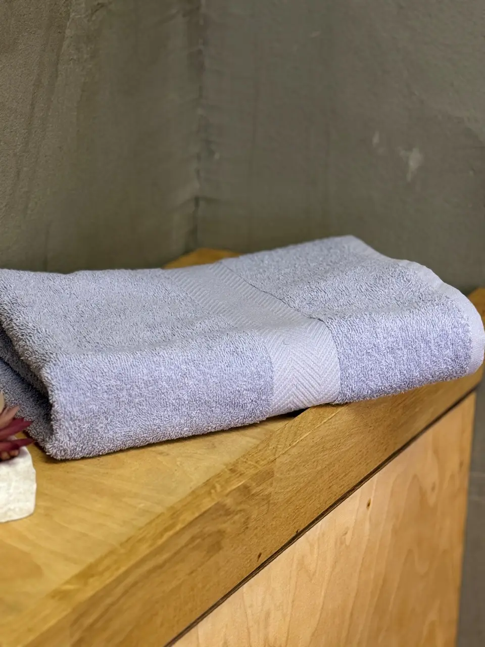 Рушник Ecotton 70х130 см махровий бузкового кольору