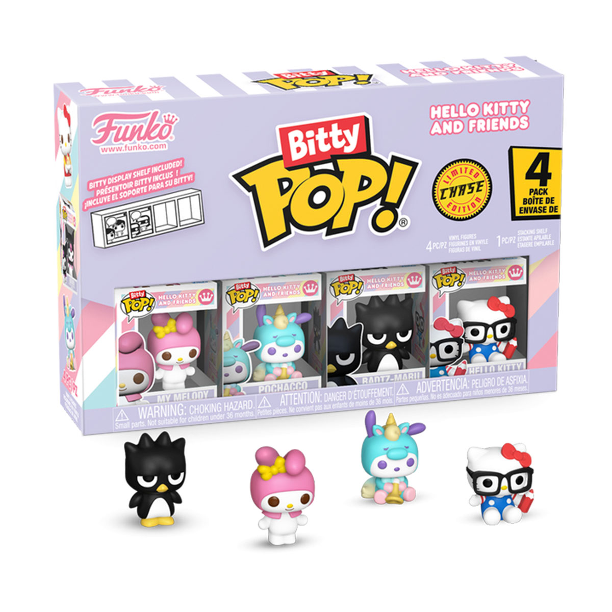 Набір ігрових фігурок BITTY POP! серії "Sanrio" - МОЯ МЕЛОДІ (4 фігурки в ас.)
