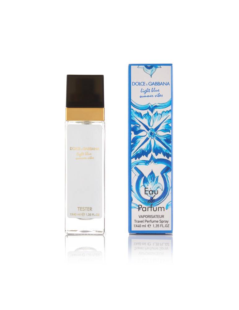 Женский парфюм Dolce Gabbana Light Blue Summer Vibes - Travel Perfume 40ml