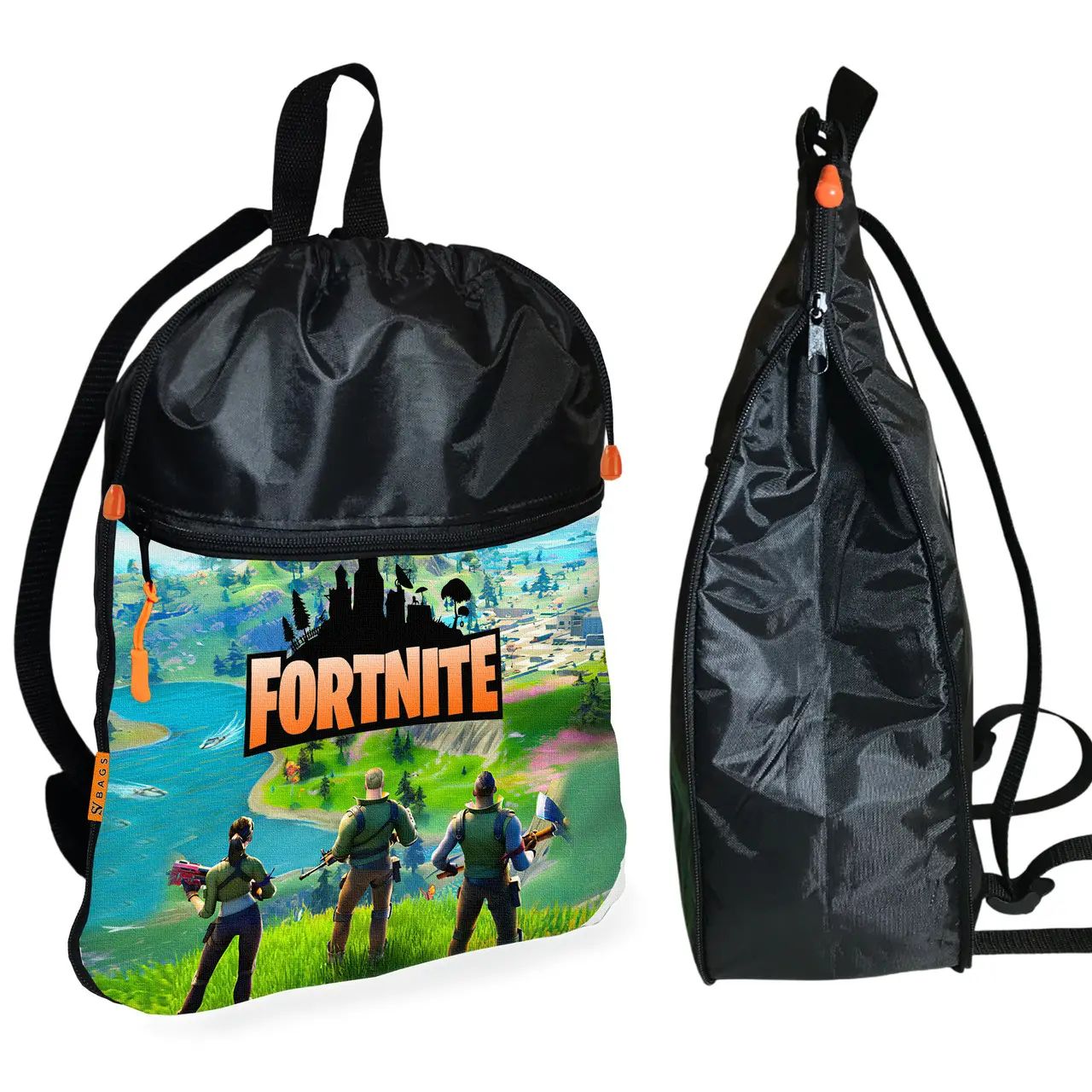 Рюкзак-мішок для школи Fortnite дитяча сумка для взуття та спортивного одягу (01456)