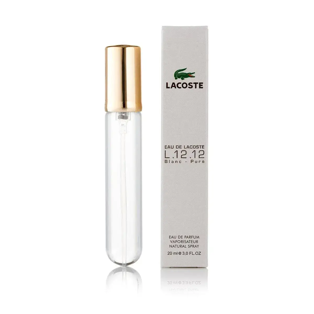 Мужской мини парфюм Eau De Lacoste L.12.12 Blanc - Pure 20 мл