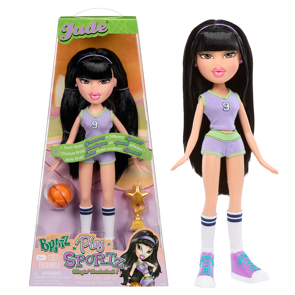 Ігровий набір BRATZ серії "Play Sportz" – БАСКЕТБОЛІСТКА ДЖЕЙД (з акс.)