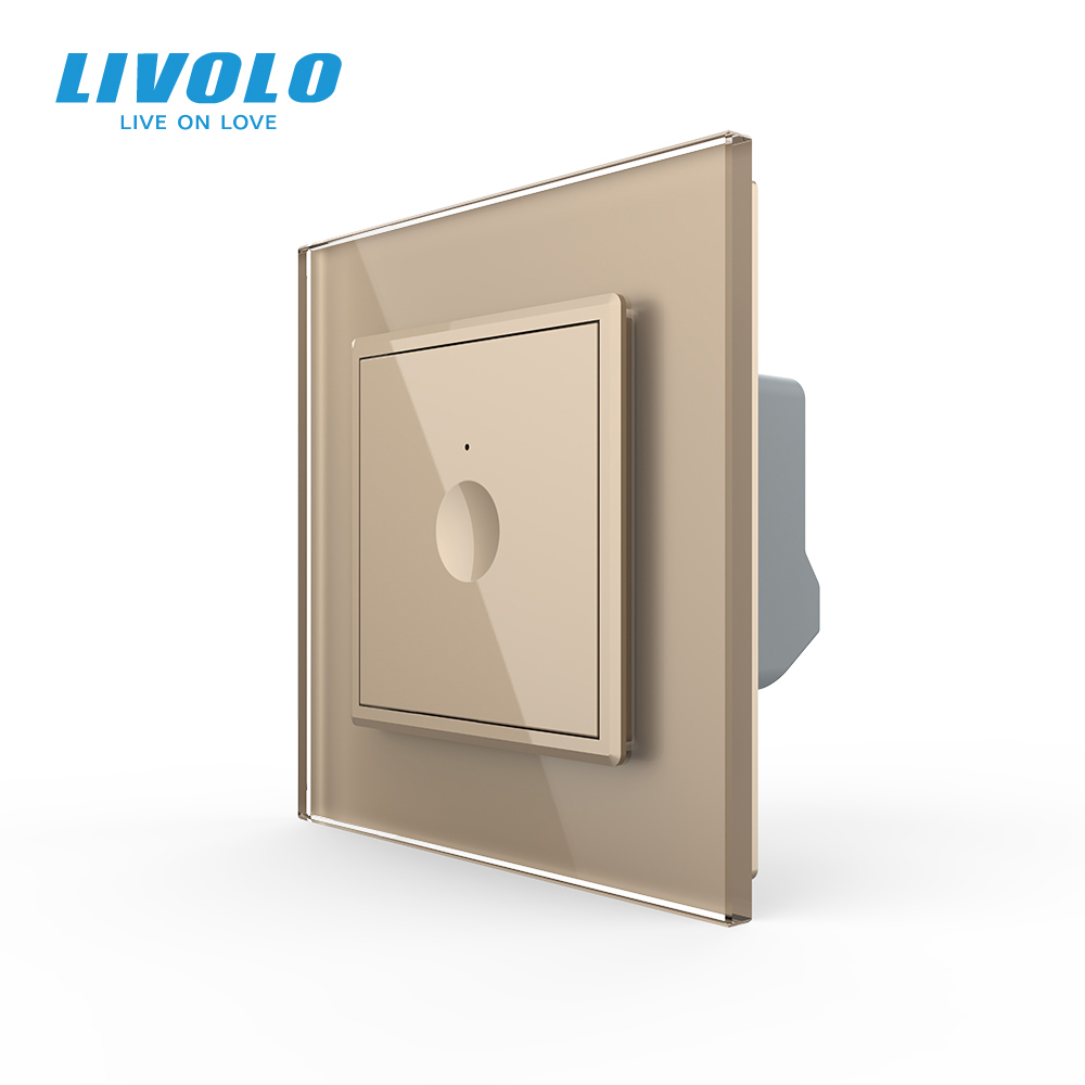 Сенсорний вимикач Sense 1 сенсор Livolo золото (722000113)