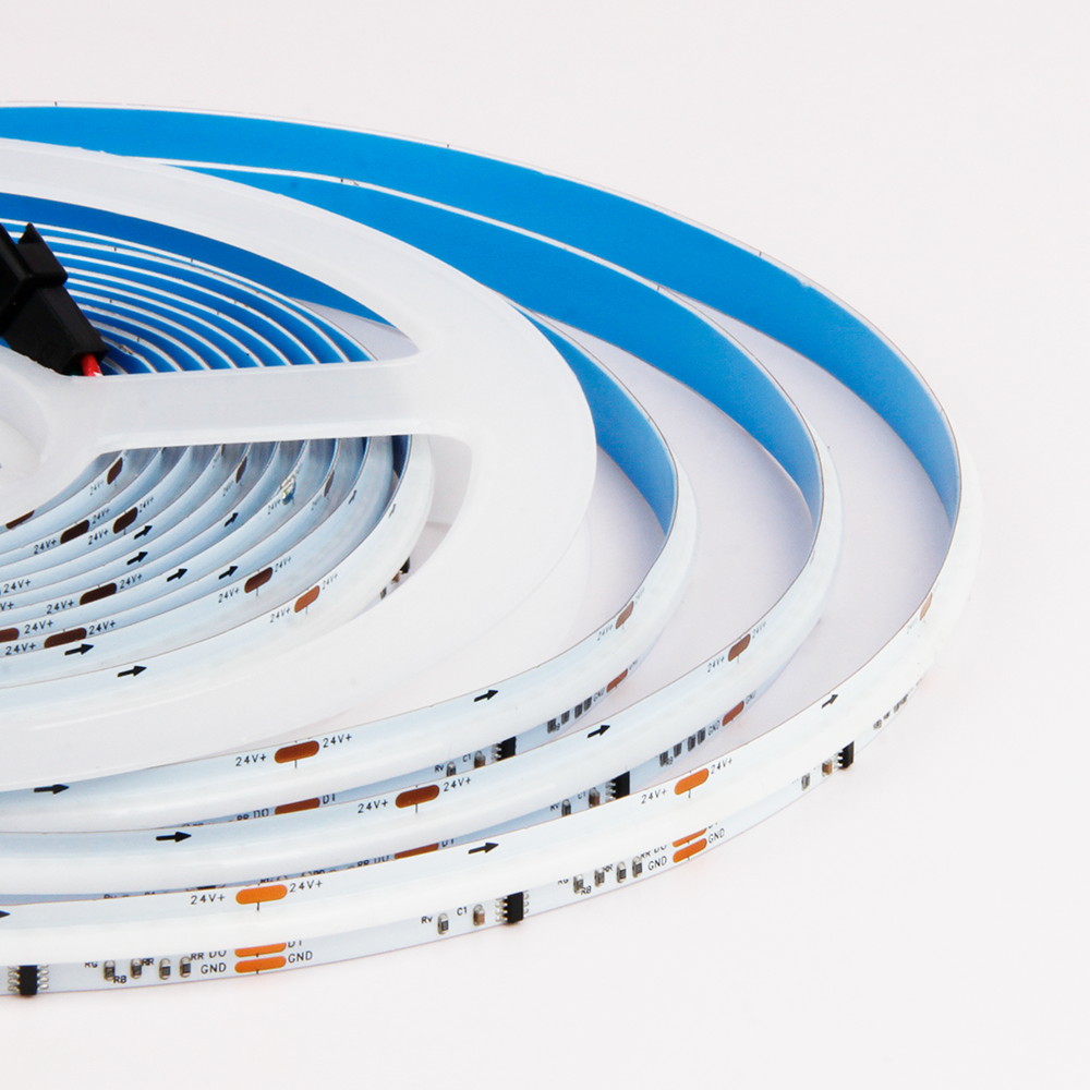 SPI Світлодіодна адресна стрічка  RGB "бігуча хвиля", 10 мм, COB 784LED Mi-light.
