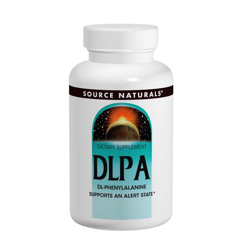 DLPA (фенілаланін) 375мг, Source Naturals, 120 таблеток