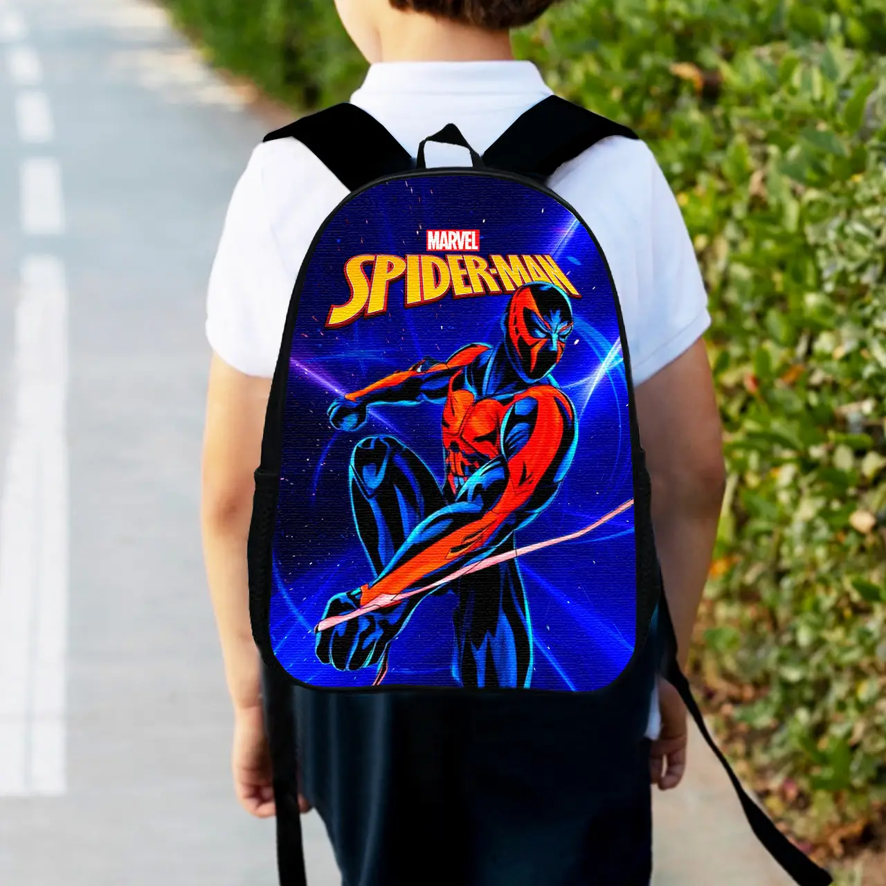 Рюкзак дитячий людина павук, спайдермен "Spiderman" 34х27см, міський ранець для хлопчика з принтом (00387)