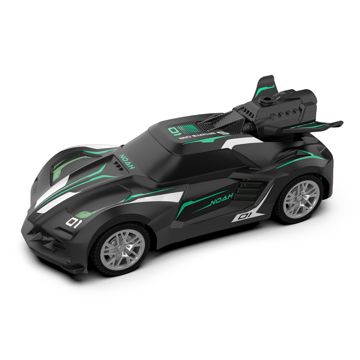 Автомобіль SPRAY CAR на р/к - SPORT (чорний, 1:24, світло, вихлопна пара)