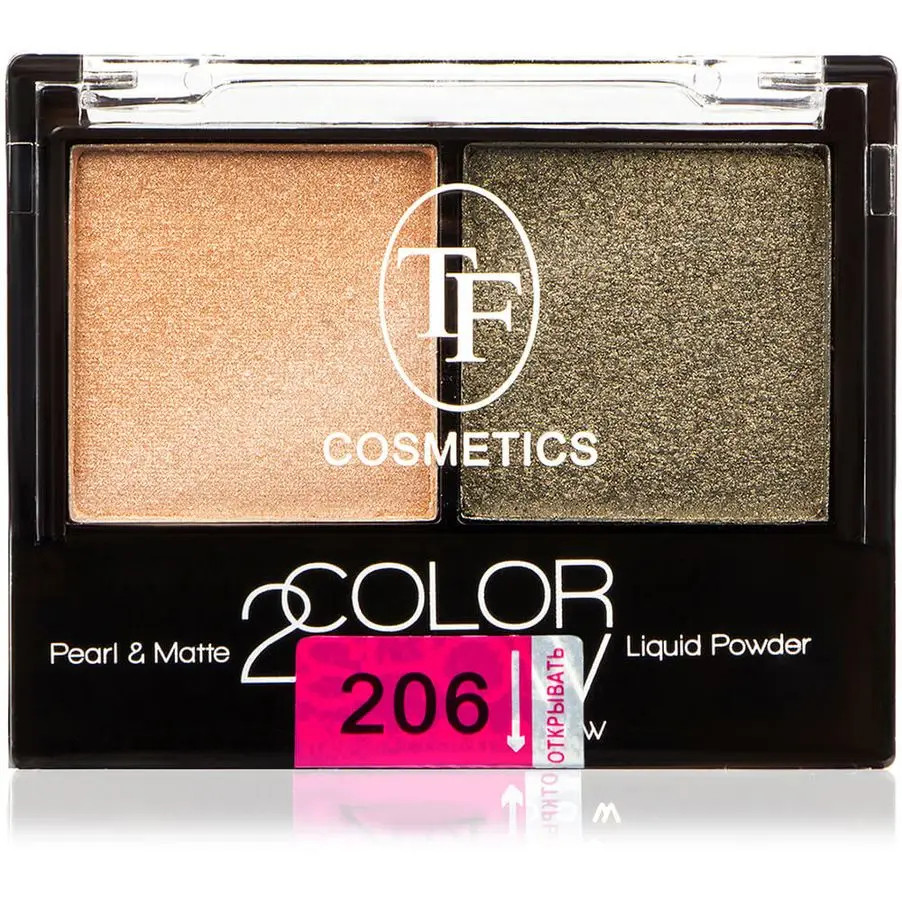 Тени для век двойные TF COSMETICS 2 COLOR SHOW TE21 №206