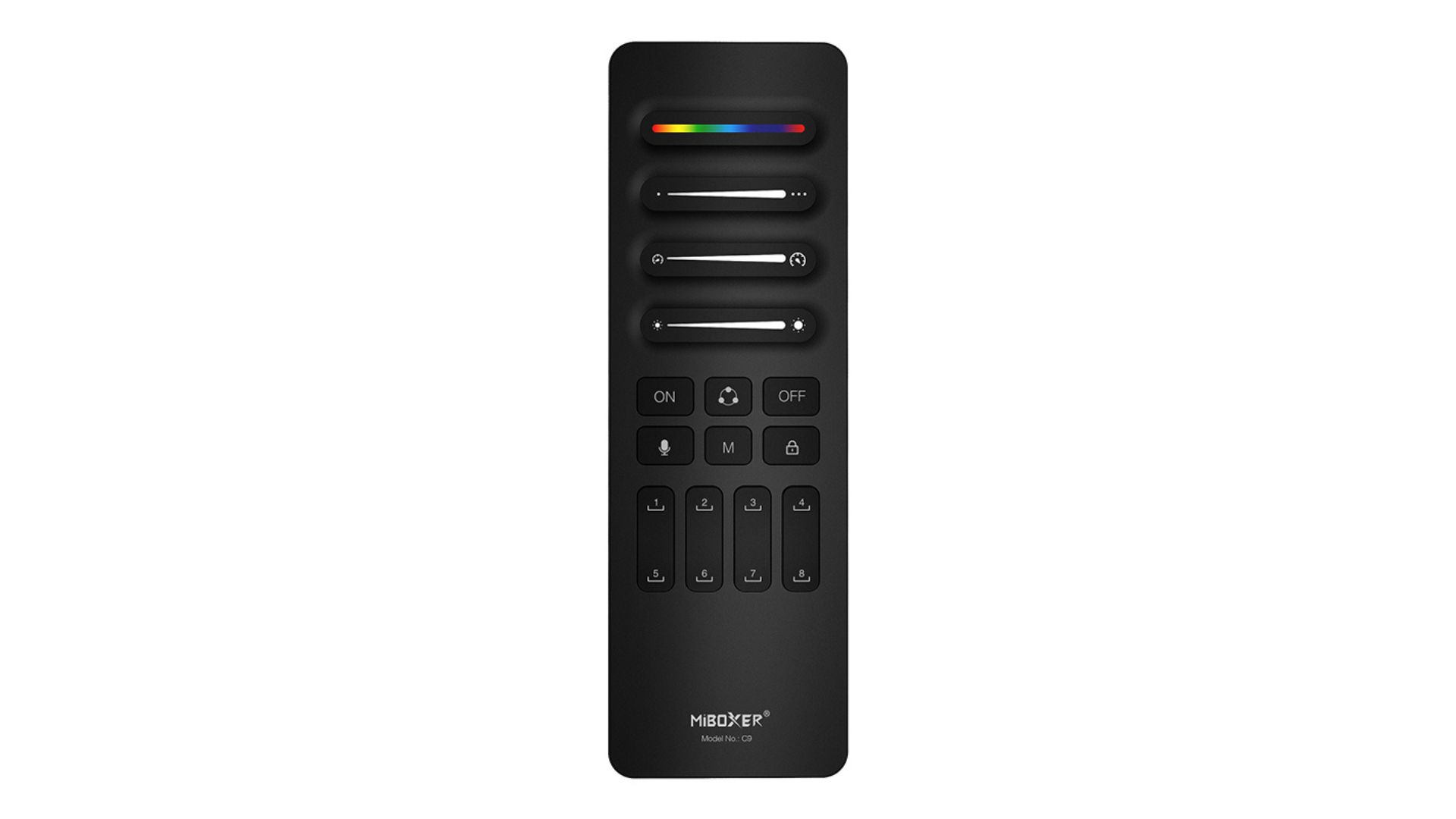 Пульт керування 1 зонний чорний SPI Music scene White/RGB/RGBW/CCT RF 2.4G Mi Light