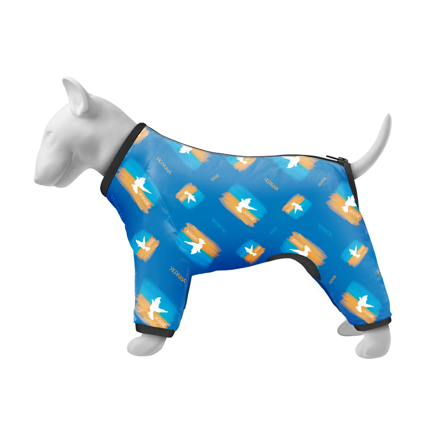 Вітровка для собак WAUDOG Clothes, малюнок "Прапор", S35, В 47-51 см, С 35-39 см
