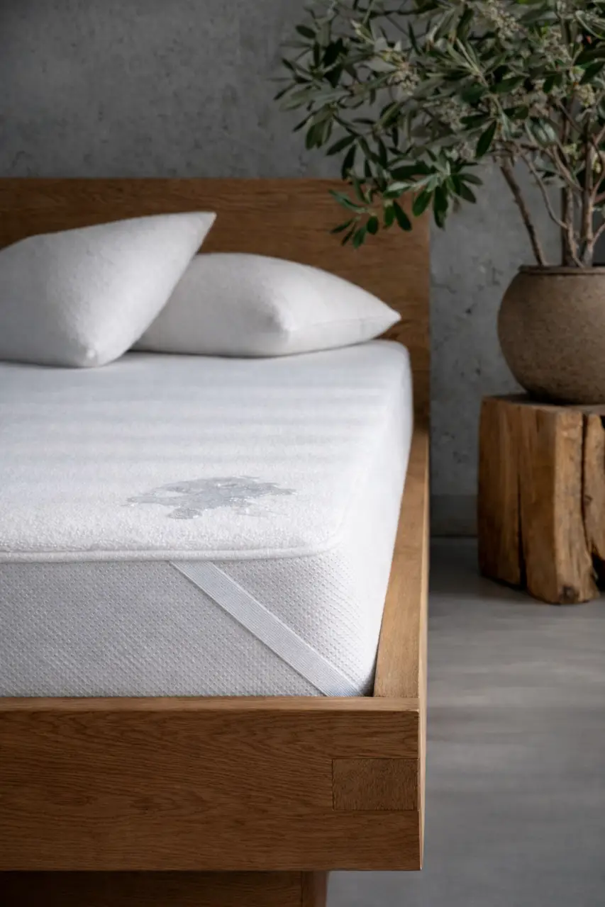 Наматрацник Aqua stop Ecotton Premium Comfort 200х200 см махровий водонепроникний на резинці по кутам білий