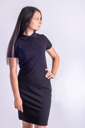 Чорна сукня поло STANDART