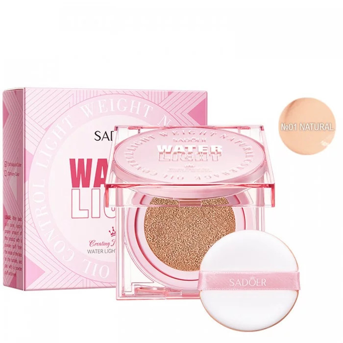 Кушон SADOER Water Light увлажняющий №01 Natural 10 г