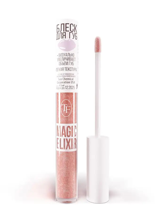 Блеск для губ TF Cosmetics Magic Elixir TL21 №06 (Бежевый топаз) Сияющий эффект