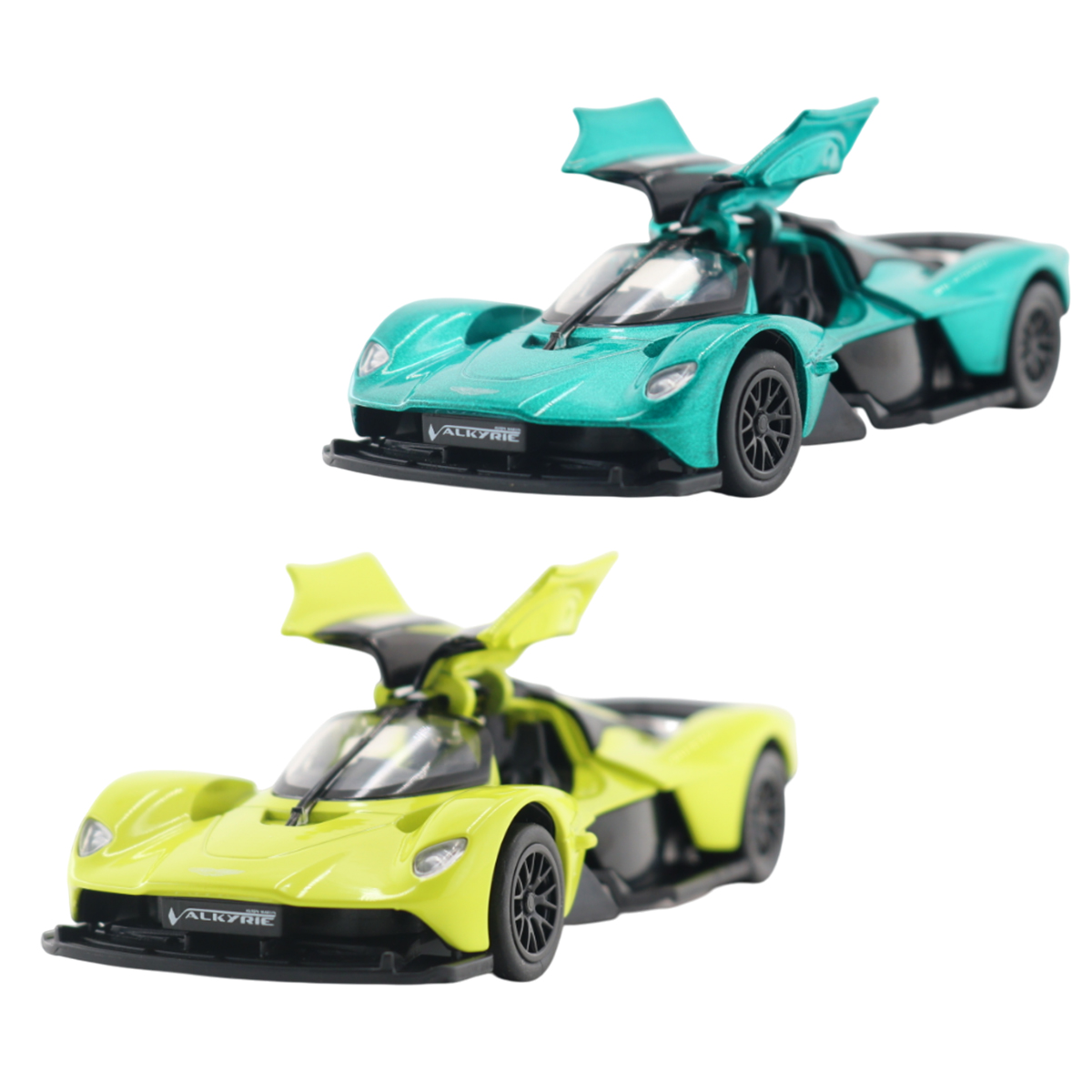 Автомодель - ASTON MARTIN VALKYRIE 2024 (зелений, жовтий)