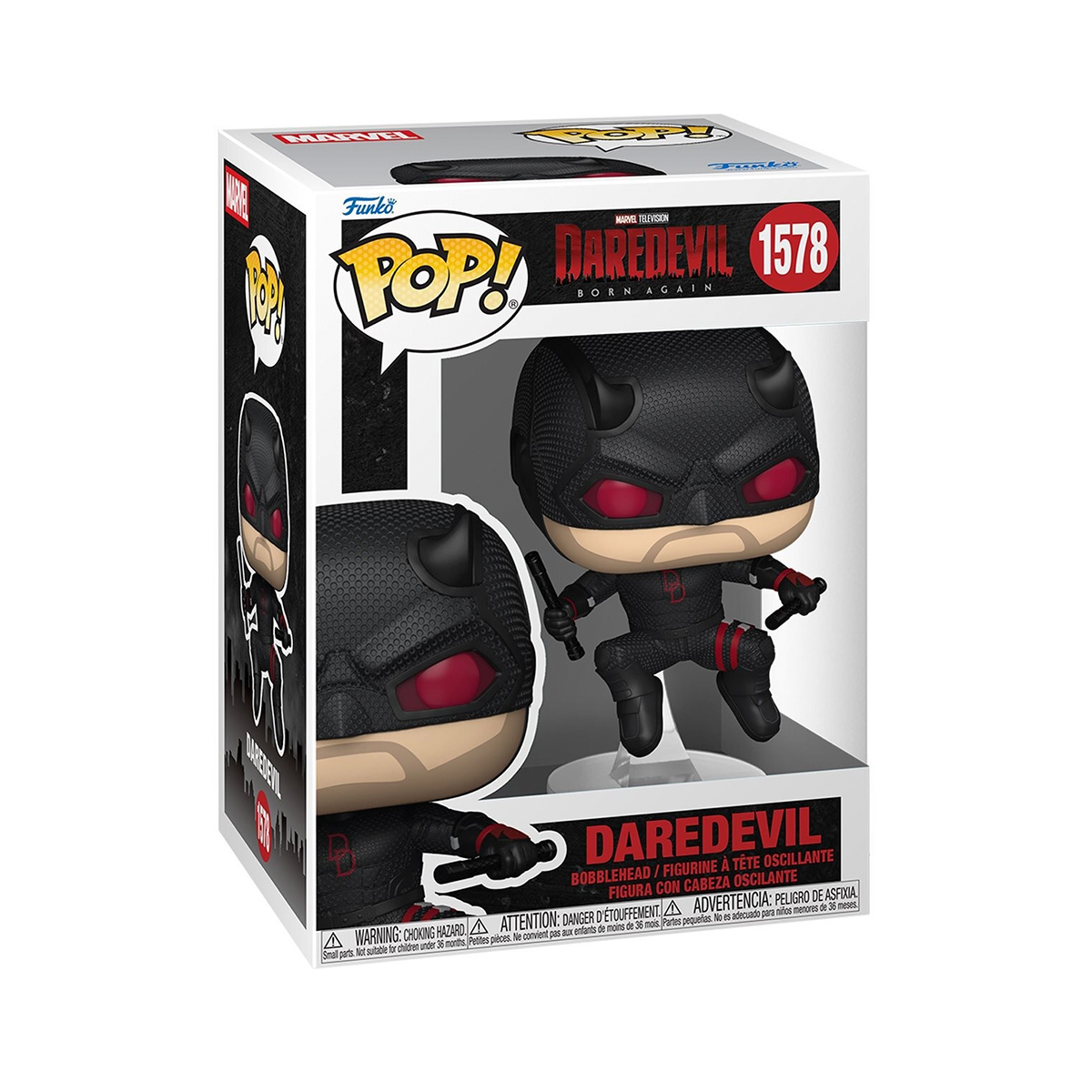 Ігрова фігурка FUNKO POP! серії "Шибайголова: Народжений наново" - ШИБАЙГОЛОВА (ЧОРНИЙ КОСТЮМ)