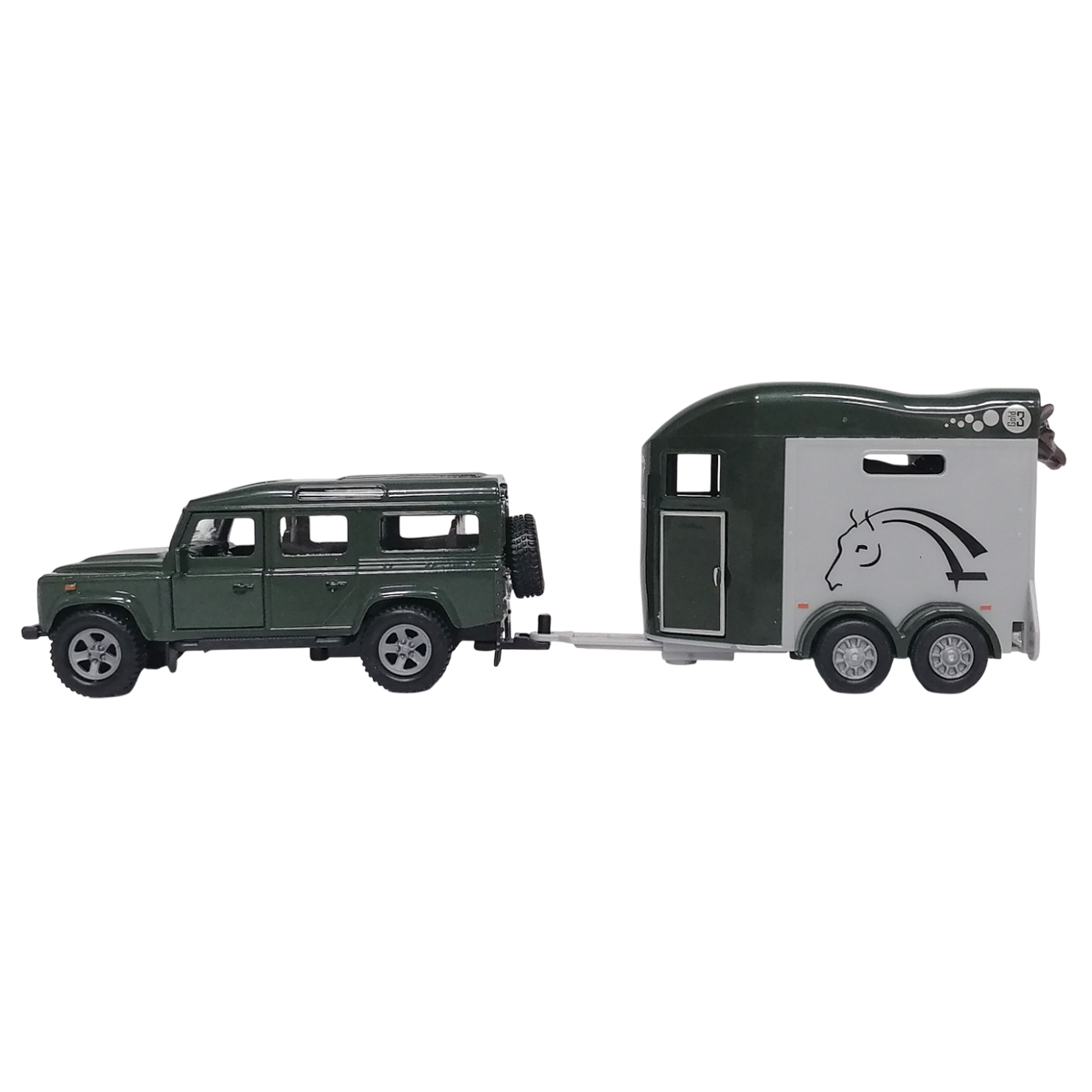 Ігровий набір - LAND ROVER (з причіпом і фігурками коней)