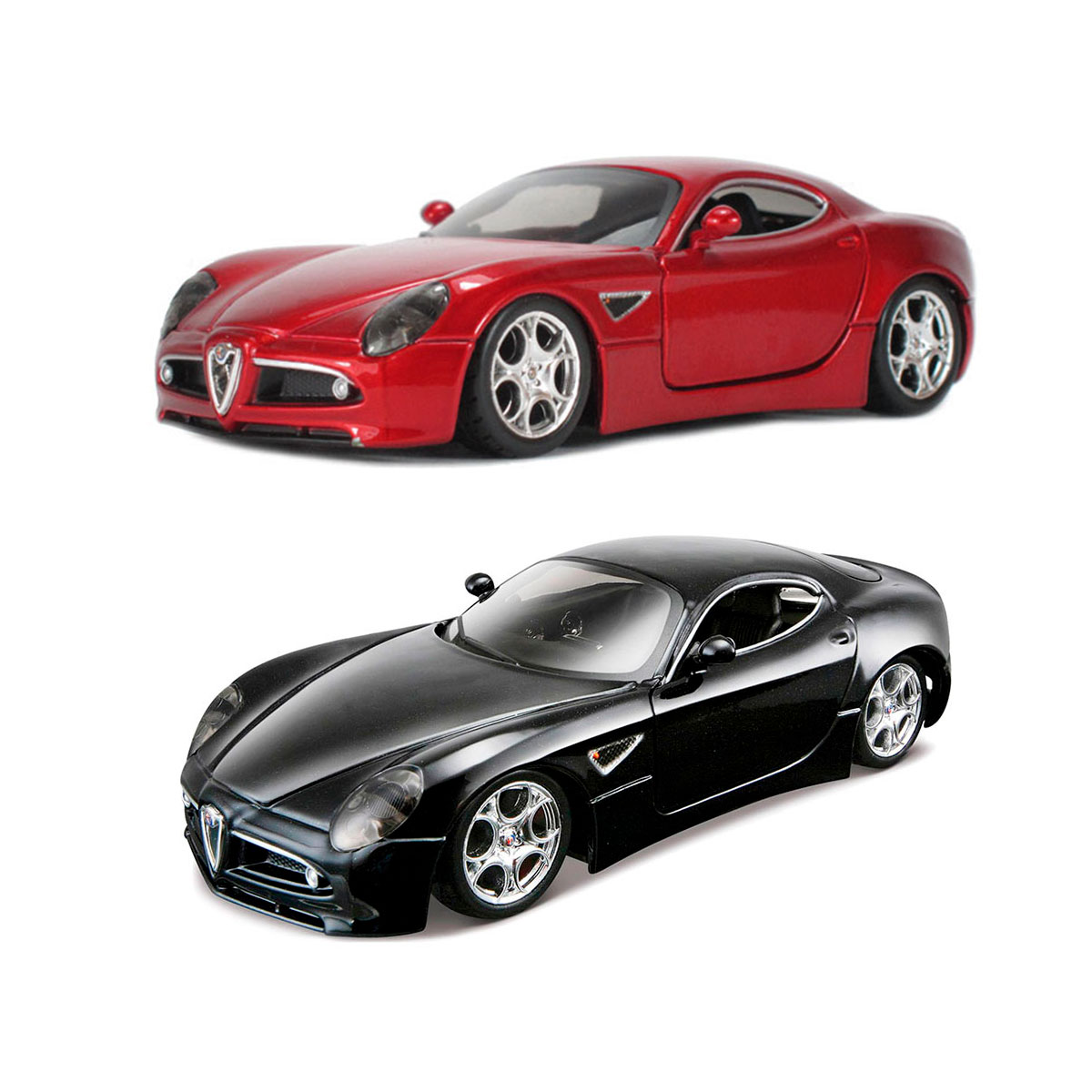 Автомодель - ALFA 8C COMPETIZIONE (2007) (червоний металік, 1:32)