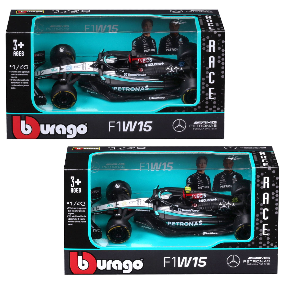 Автомодель - MERCEDES-AMG F1 W15 PERFORMANCE (2024) (1:43)