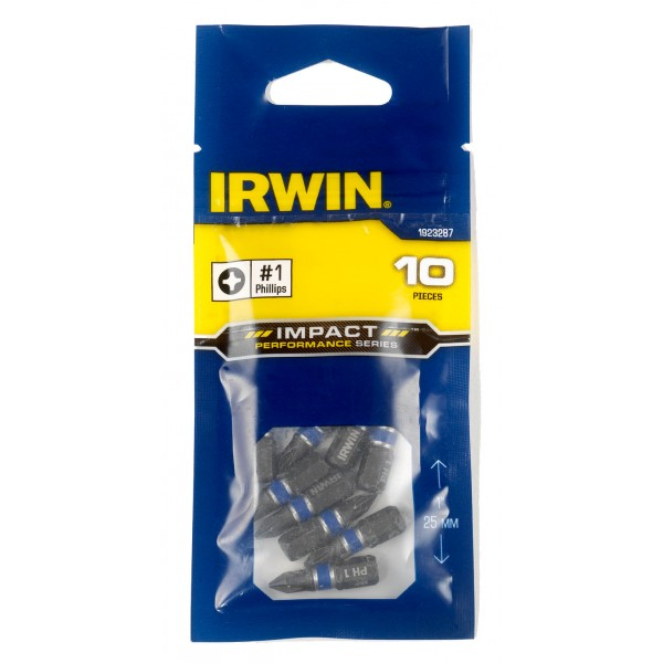 Біта Impact Pro Performance 25 мм PH1 10 шт, Irwin 1923287