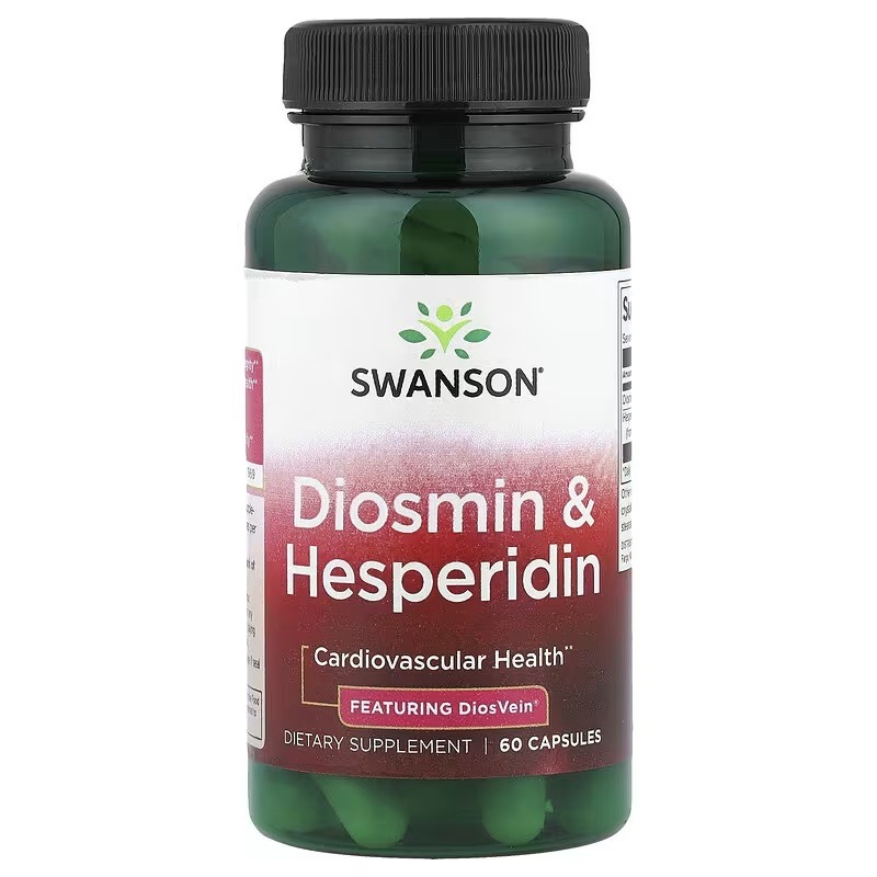 Діосмін та гесперидин, Diosmin & Hesperidin, Swanson, 60 капсул