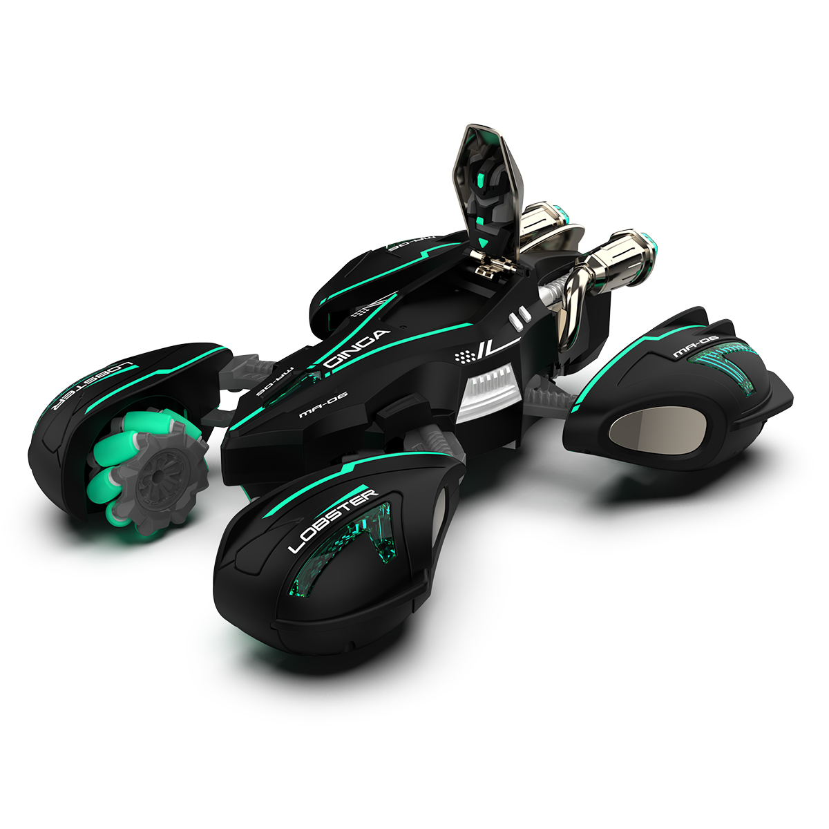 Автомобіль ТРЮКОВИЙ на р/к - LOBSTER (1:14, 2.4 ГГц (Ghz), чорний, акум. 3,7 V)