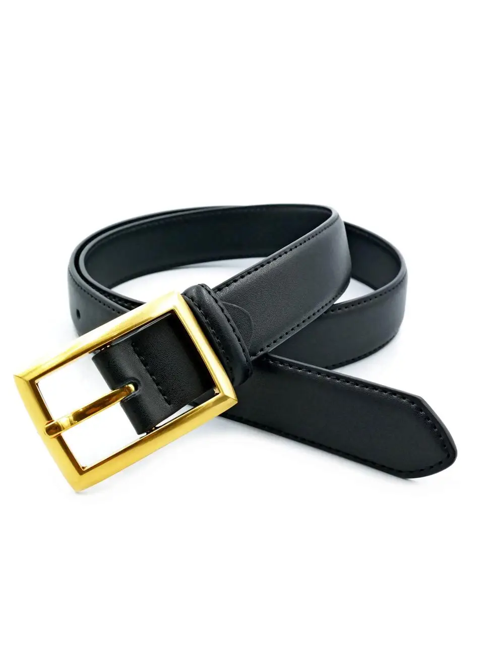 Жіночий шкіряний ремінь 2,8 х 105 см Weatro Чорний zhin-kit-28k-0096