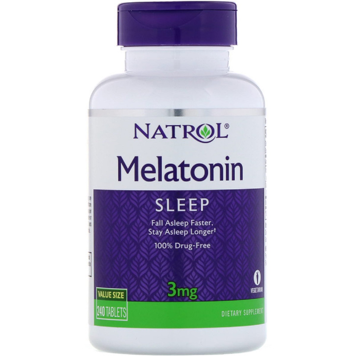 Мелатонін, 3 мг, Melatonin, Natrol, 240 таблеток