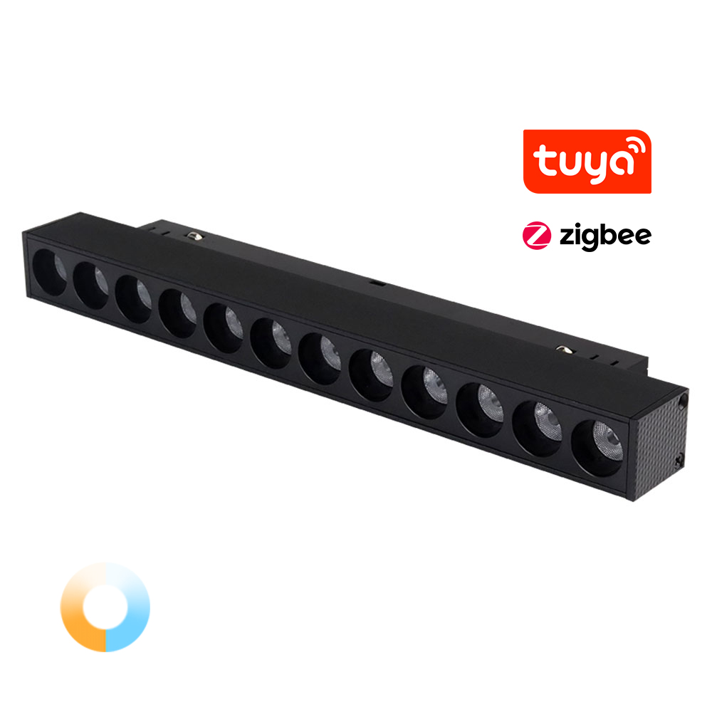 Магнітний трековий світильник лінійний dot grille TUNABLE WHITE (CCT) 10W Zigbee 3.0+ RF2.4G