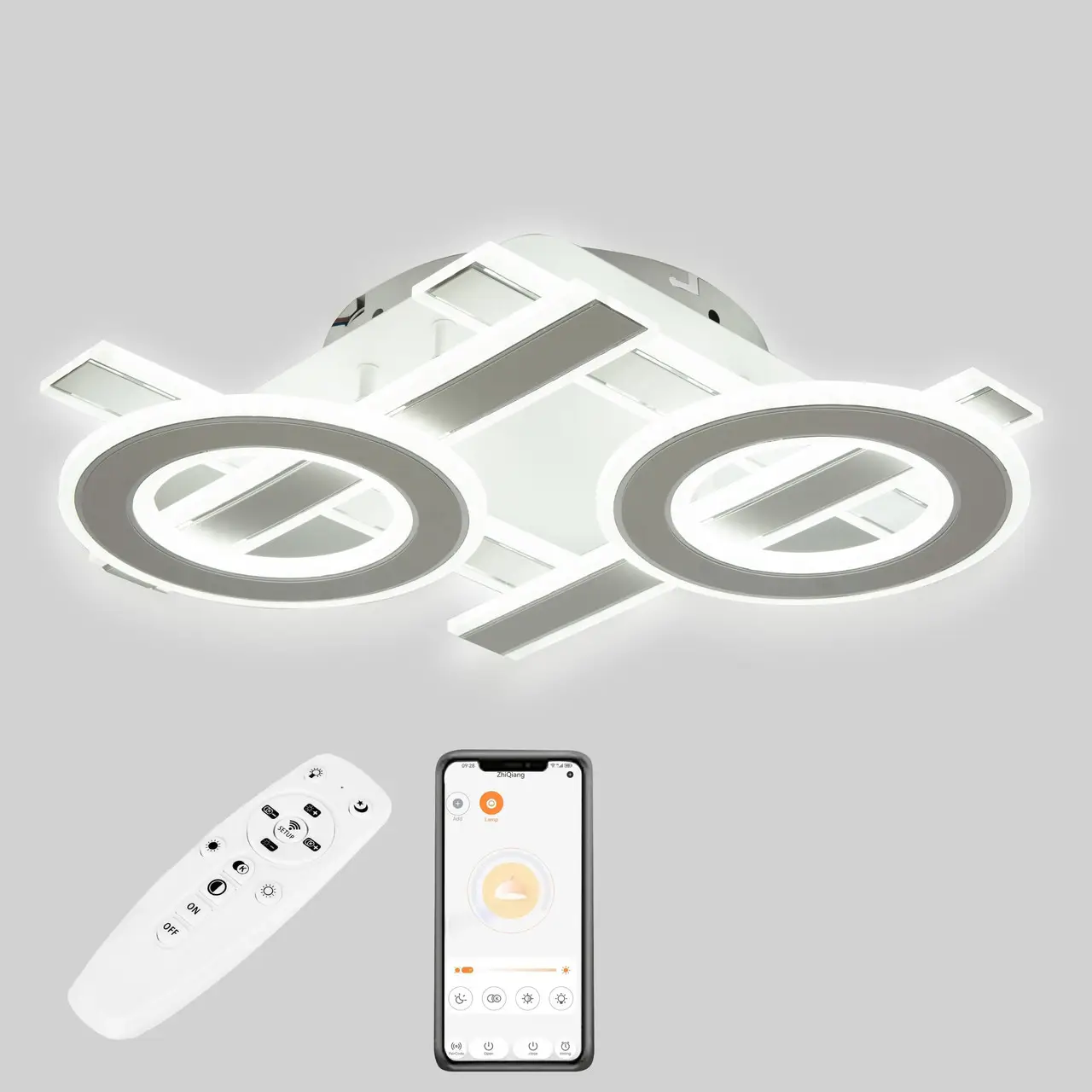 Стельова LED люстра, світлодіодний світильник Sunlight 6075/500