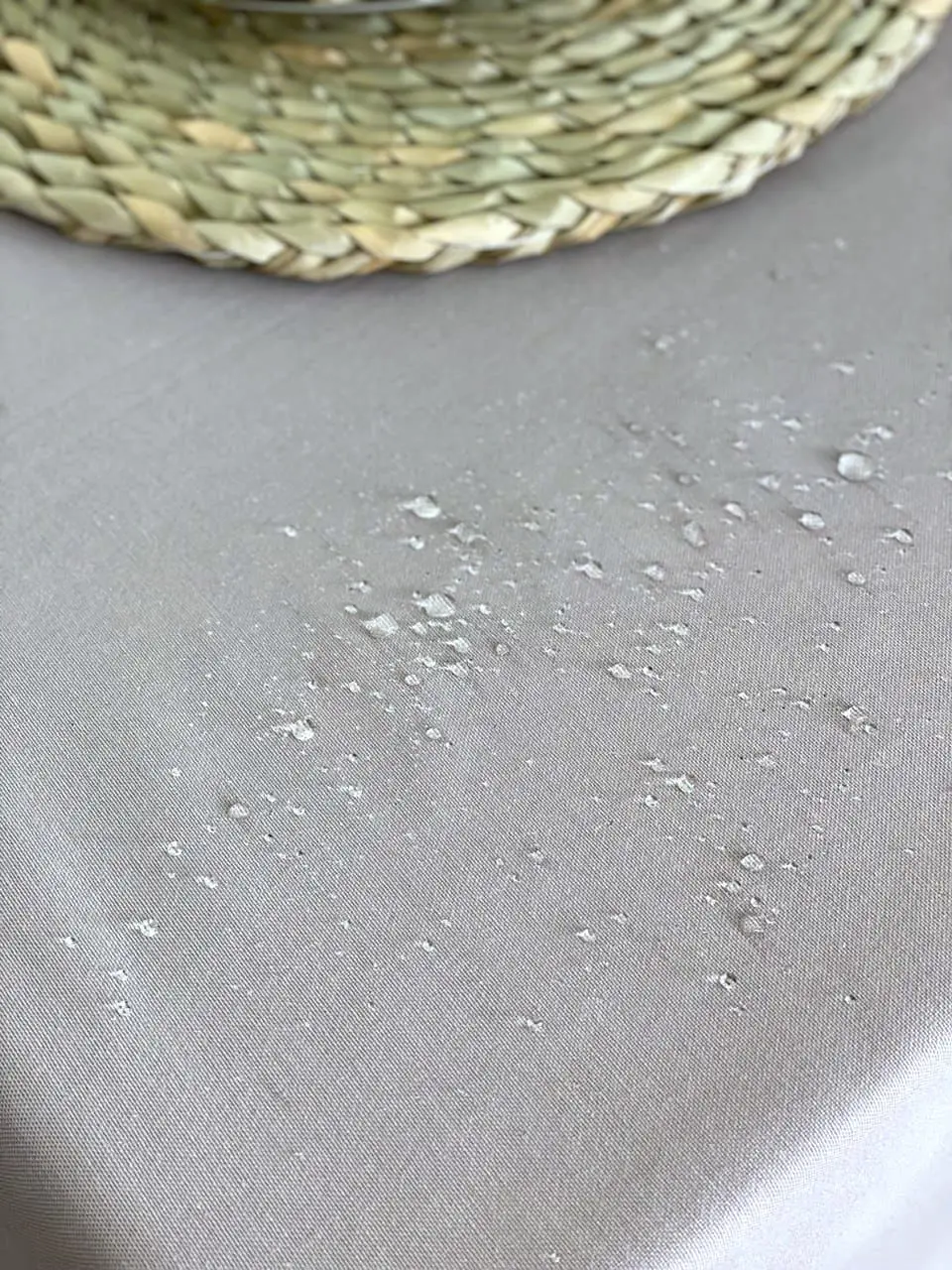 Скатертина Ecotton DUCK 170х220 см водовідштовхувальна сіра Grey 07/23134
