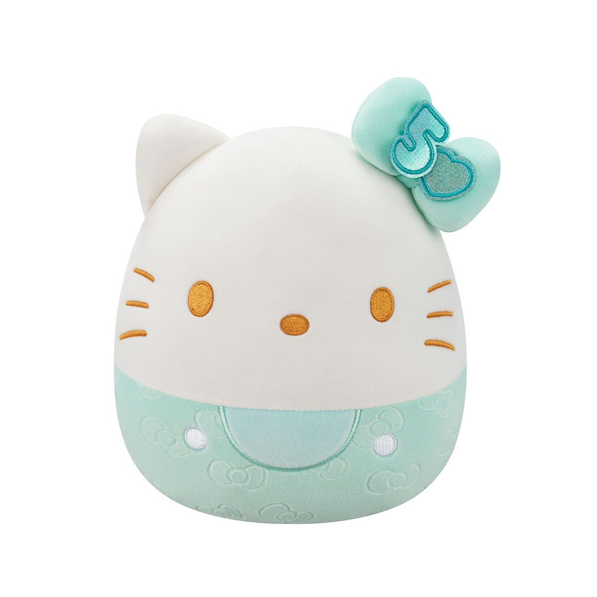 М'яка іграшка SQUISHMALLOWS – ХЕЛОУ КІТТІ У СМАРАГДОВОМУ (20 cm)