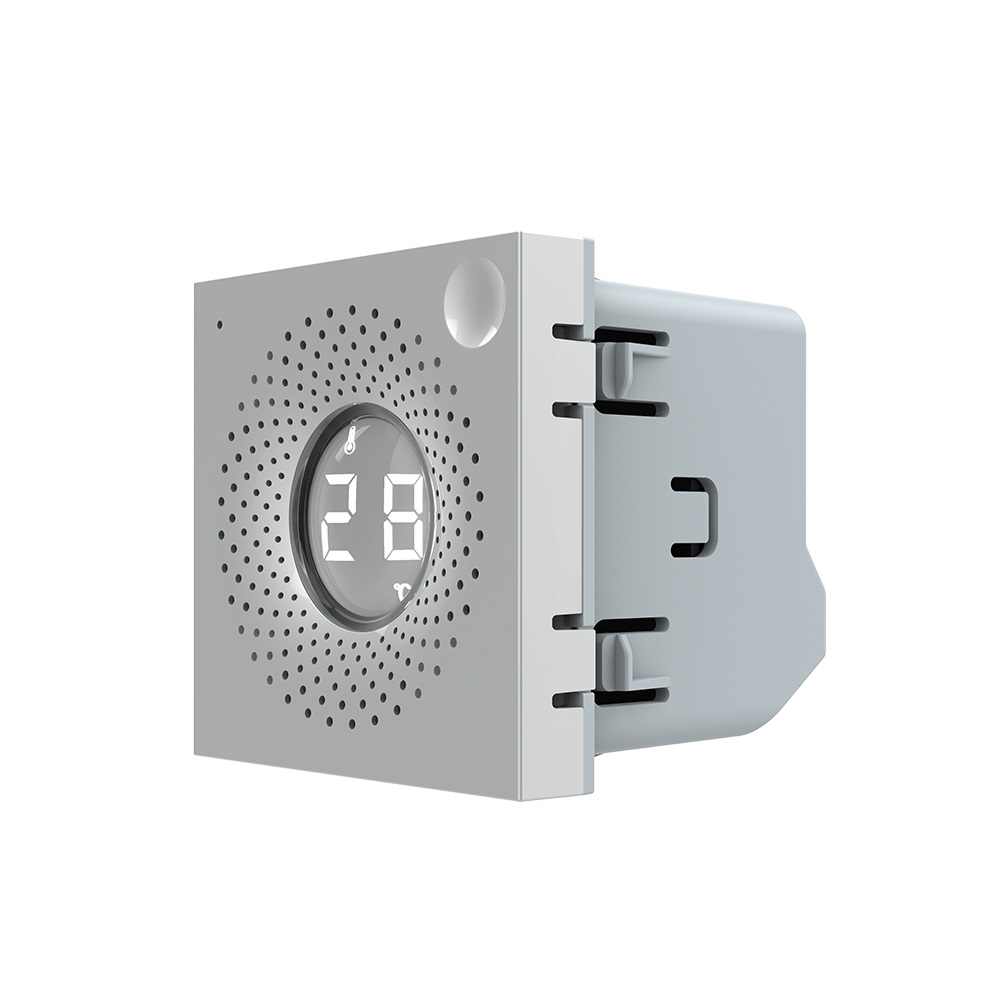 Розумний датчик температури та вологості ZigBee (термометр-гігрометр) LIVOLO, сірий, модуль без рамки (VL-FCEZ-2IP)