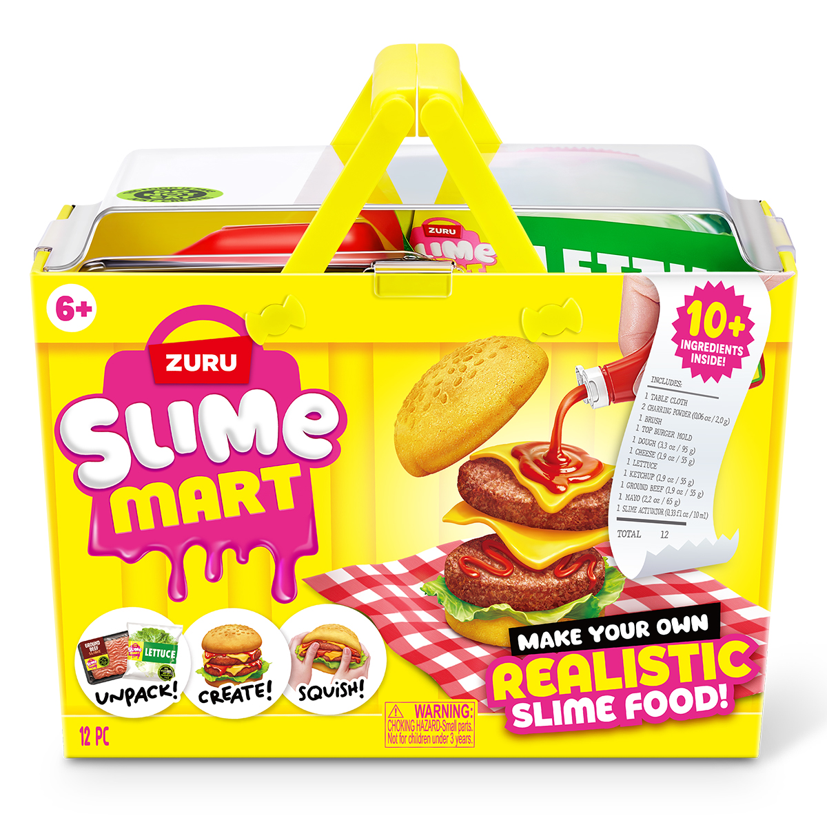 Ігровий набір зі слаймами SLIME MART серії "Shopping Basket" – БУРГЕР