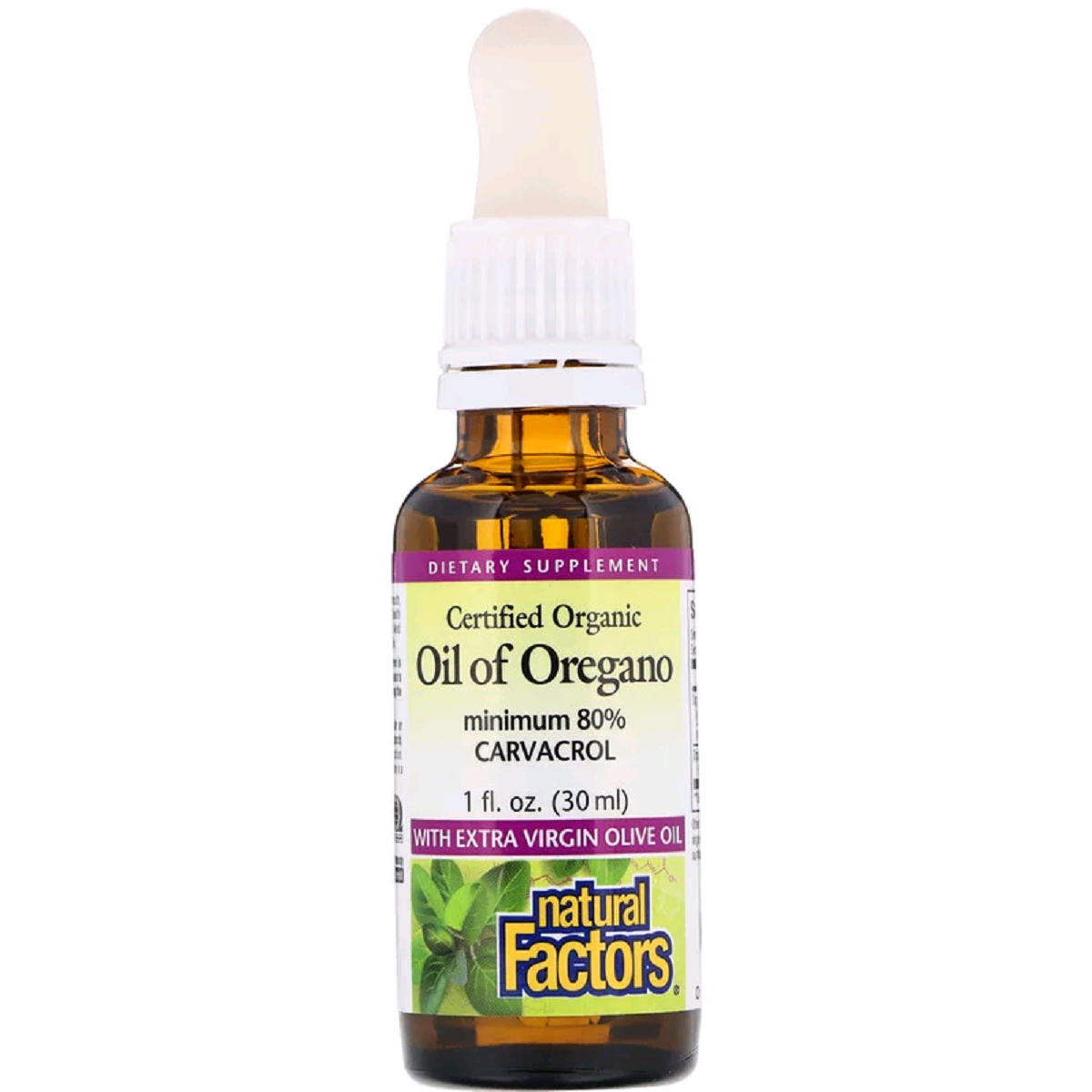 Олія орегано в краплях, Oil of Oregano Liquid, Natural Factors, 30 мл