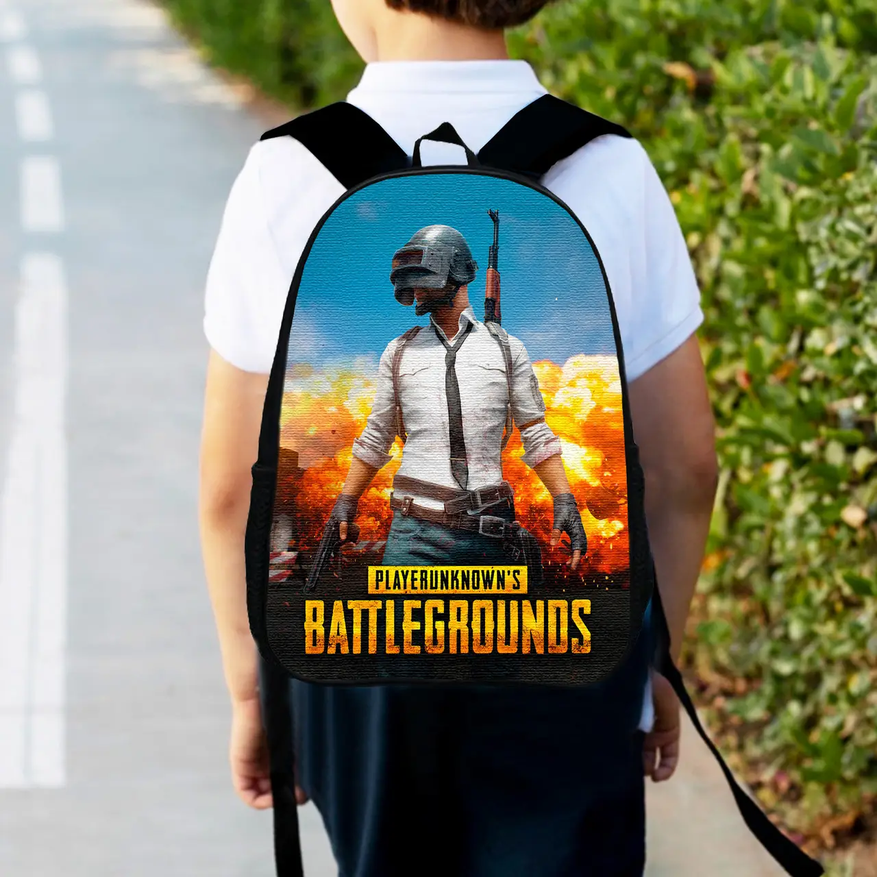 Рюкзак дитячий Пабг "PUBG BATTLEGROUNDS" 34х27см, міський ранець для хлопчика з принтом (00425)