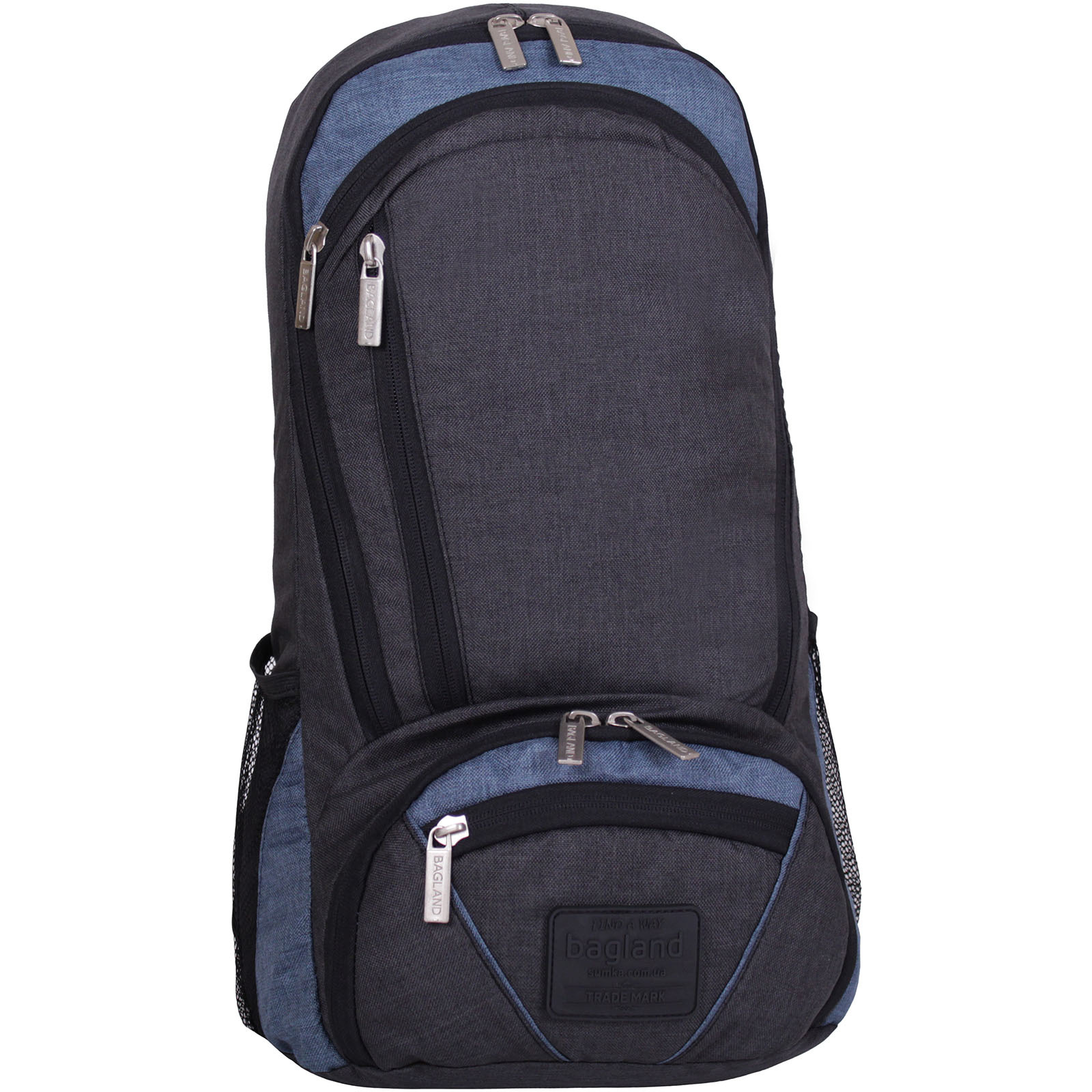 Рюкзак для ноутбука Bagland Granite 23 л. чорний/сірий (0012069)