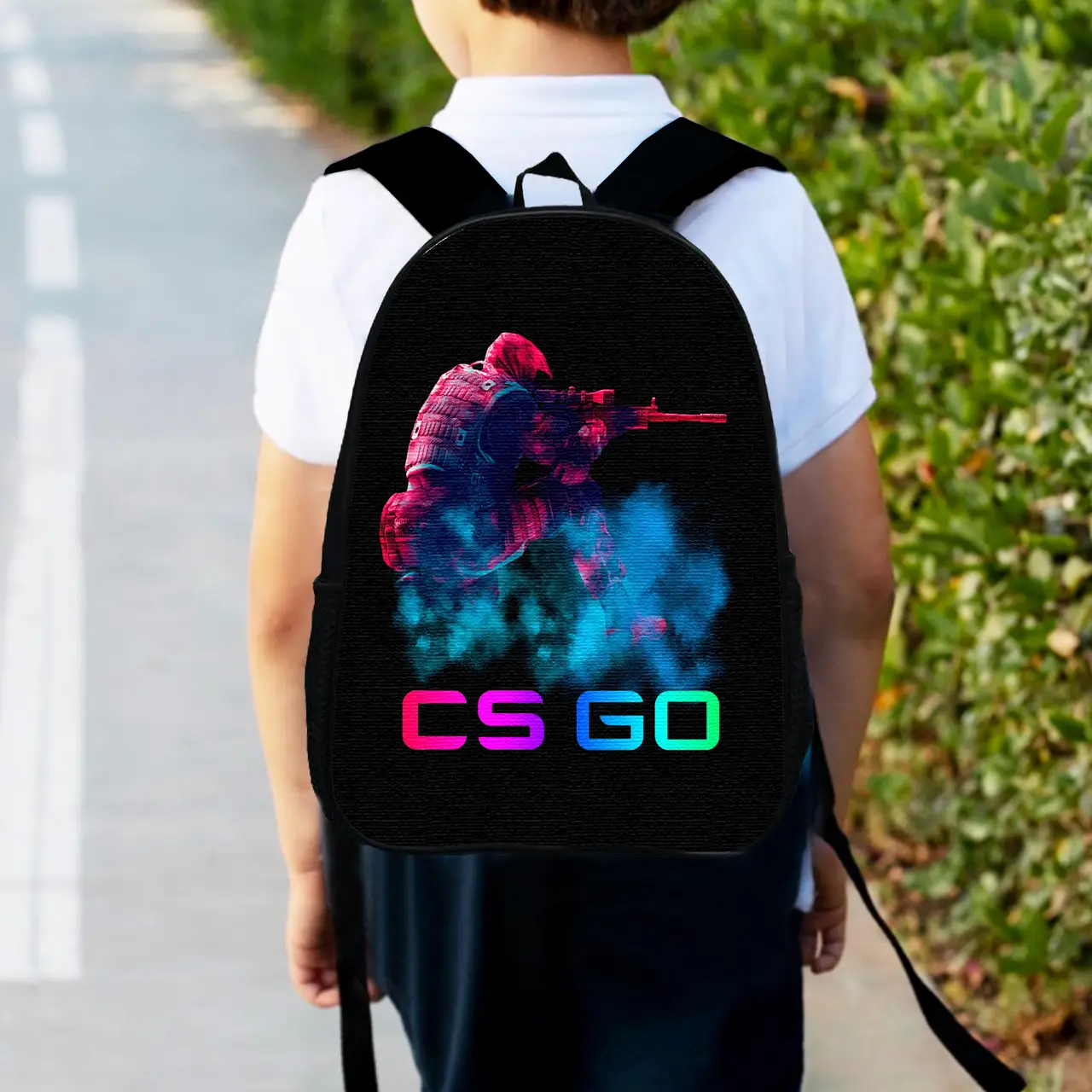 Рюкзак дитячий  контр-страйк CS:GO "Counter-Strike" 34х27см, міський ранець для хлопчика з принтом (00348)