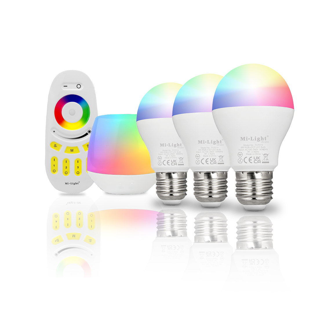 Комплект КЕРУЙ SMART 3.0 MiLight, Світлодіодна смарт лампа RGBW