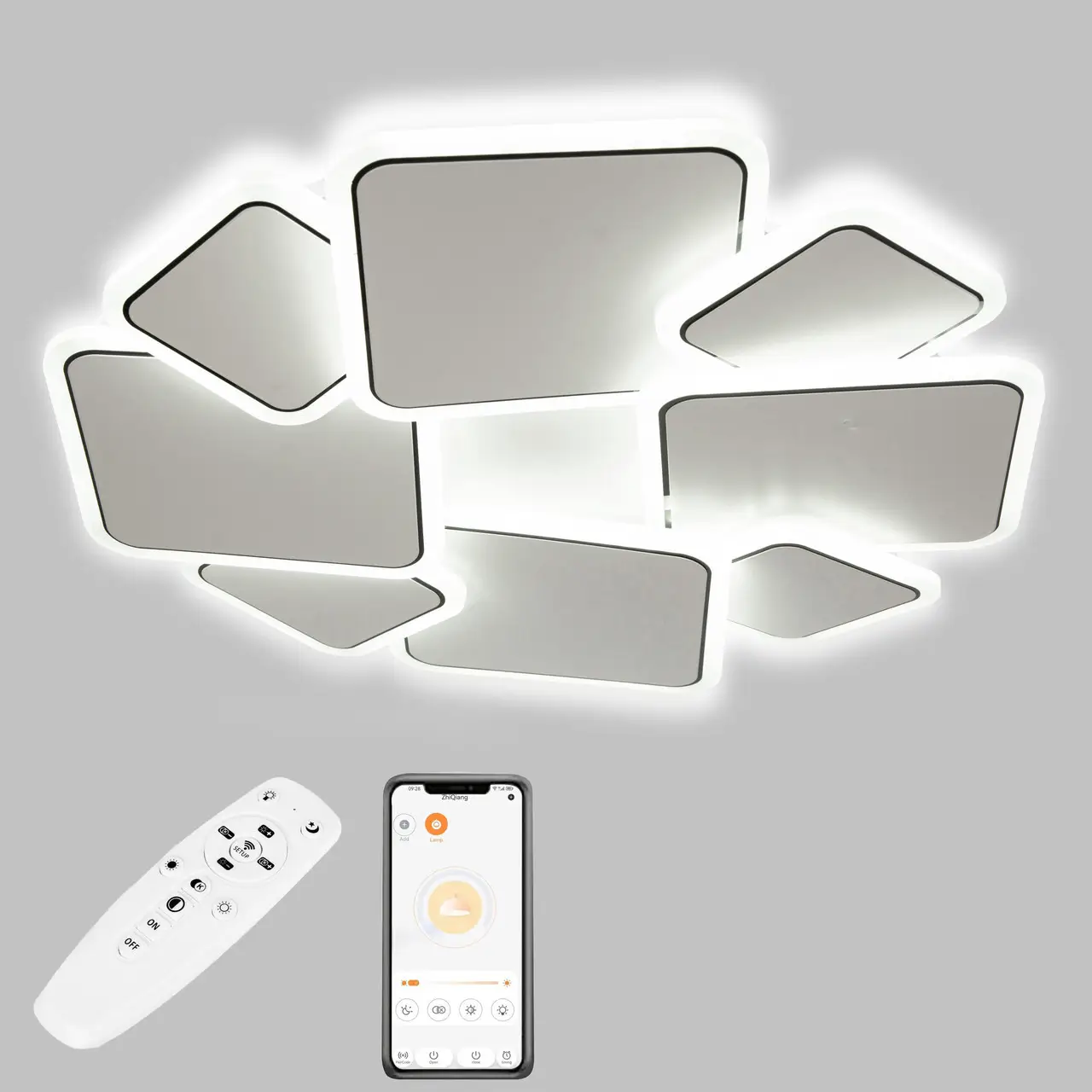 Стельова LED люстра, світлодіодний світильник Sunlight 6082/500