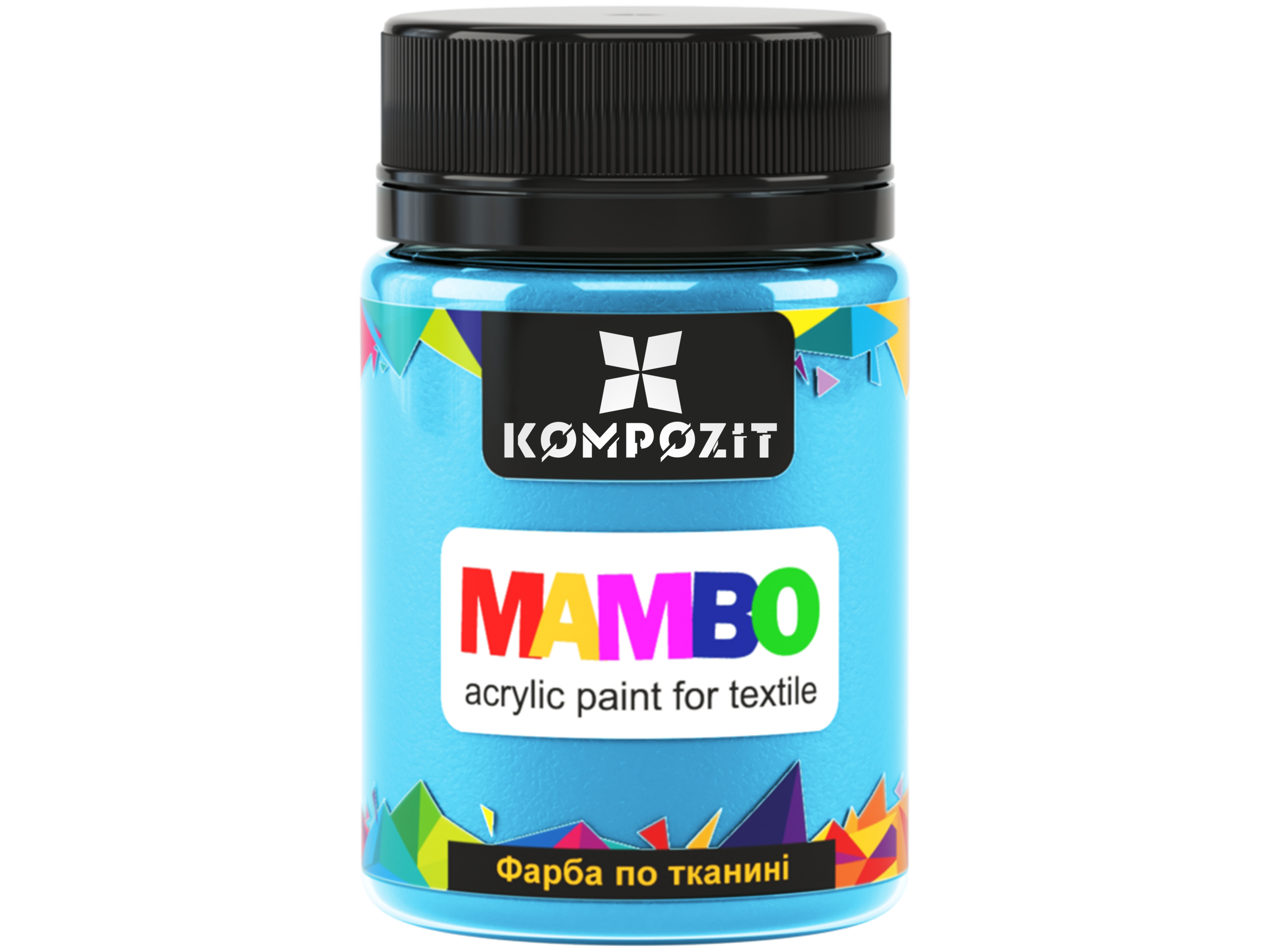 Фарба по тканині MAMBO ART Kompozit, 50 мл, 17 блакитний