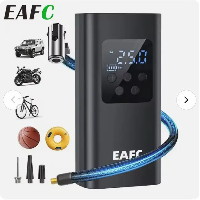 Дротовий повітряний насос EAFC 150PSI для автомобільних шин