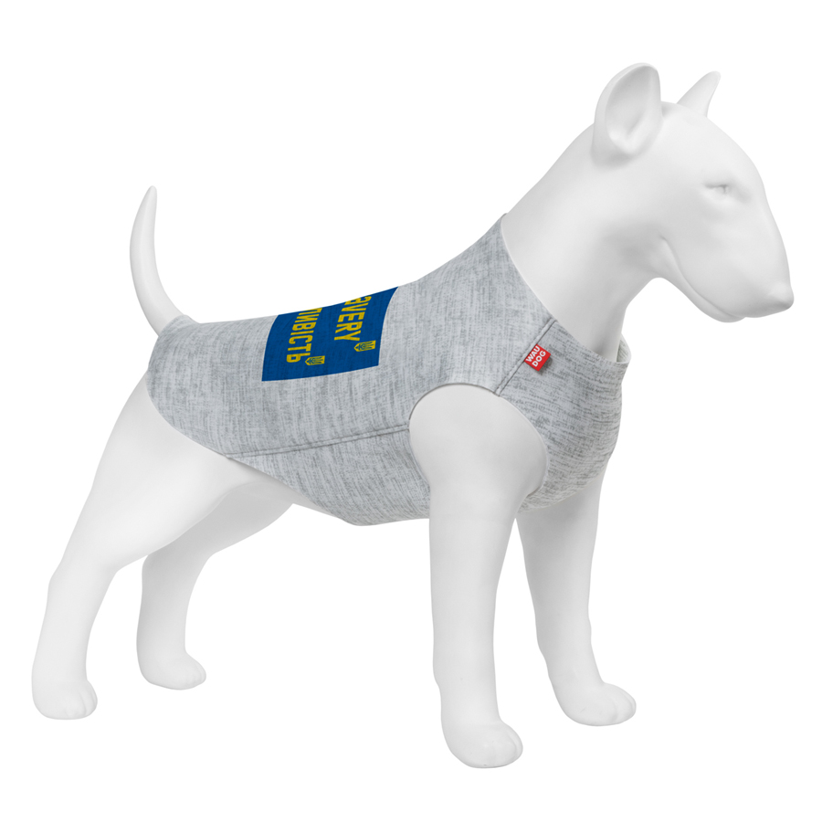 Майка для собак WAUDOG Clothes малюнок "Сміливість", M40, B 62-68 см, С 35-40 см