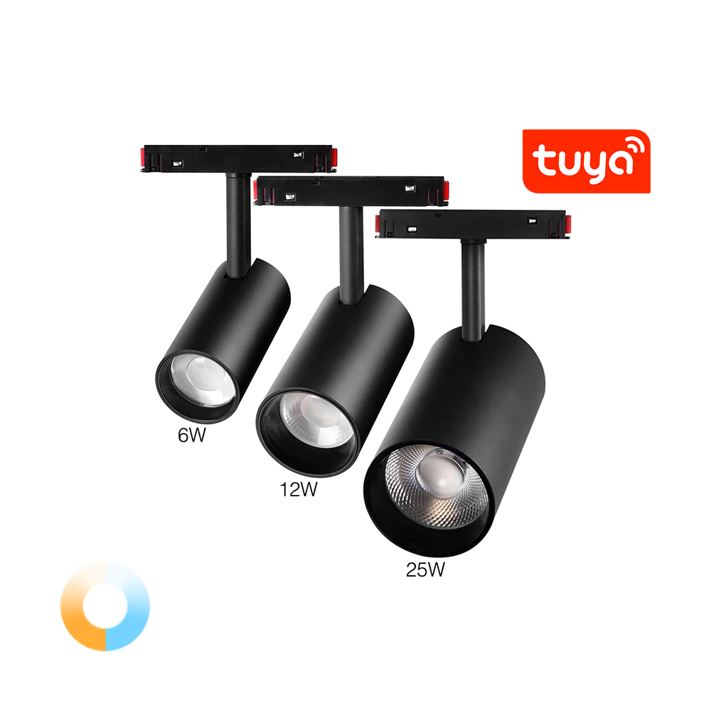 Магнітний трековий світильник спотлайт TUNABLE WHITE (CCT) 6W RF2.4G