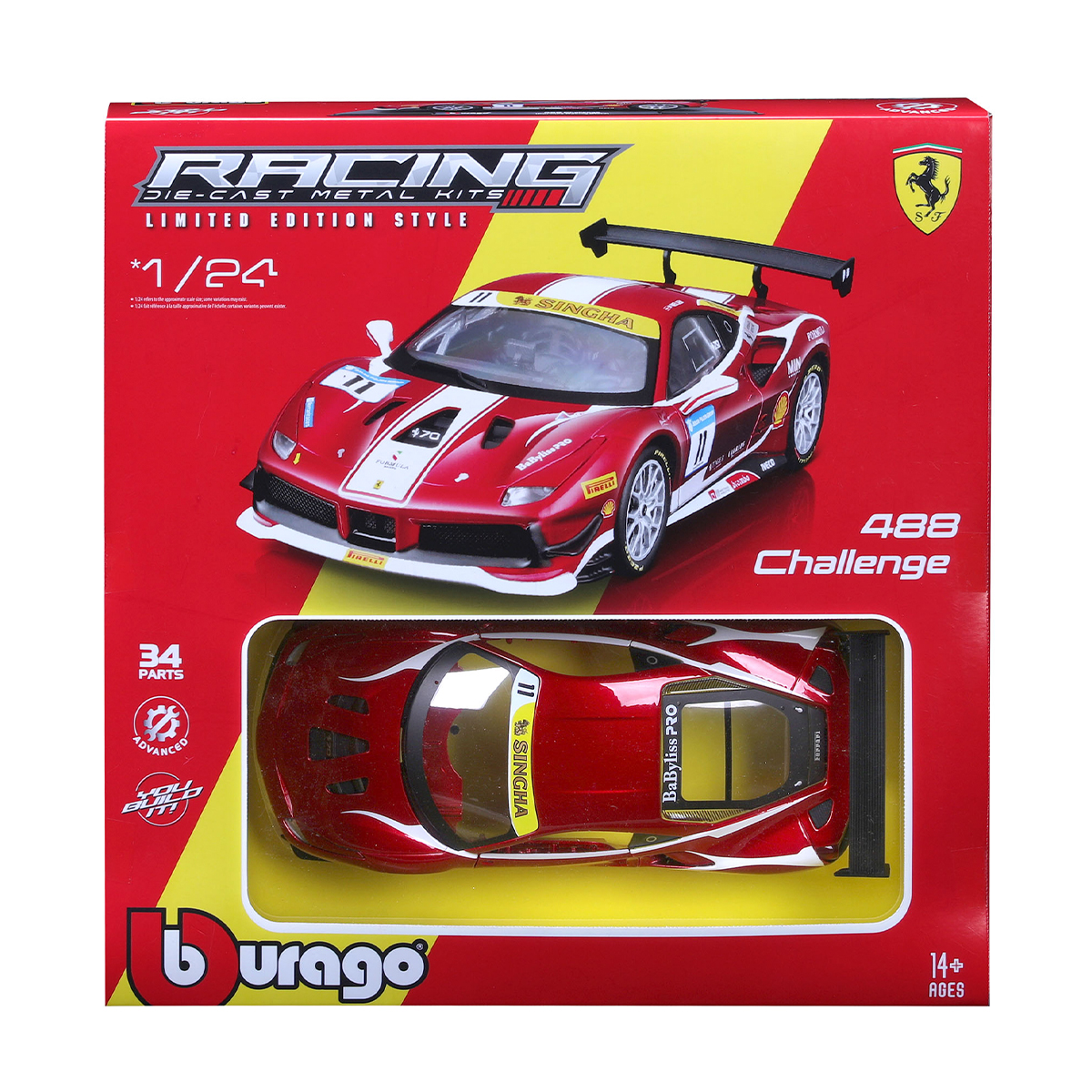 Авто-конструктор - FERRARI 488 CHALLENGE (1:24)