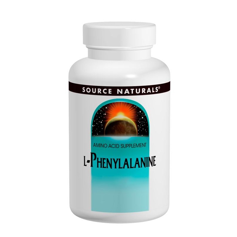 L-Фенілаланін 500мг, Source Naturals, 100 таблеток