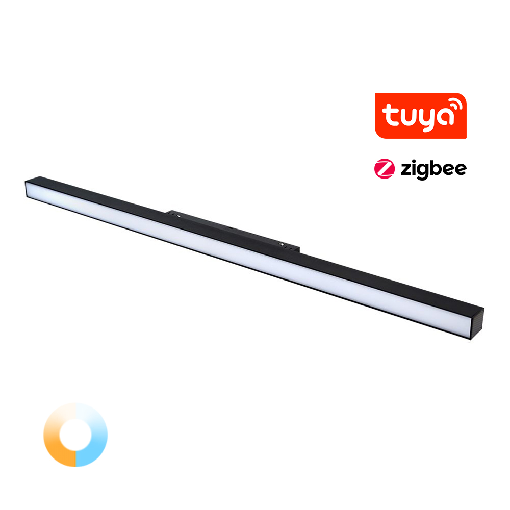 Магнітний трековий світильник лінійний TUNABLE WHITE (CCT) 24W Zigbee3.0+ RF2.4G