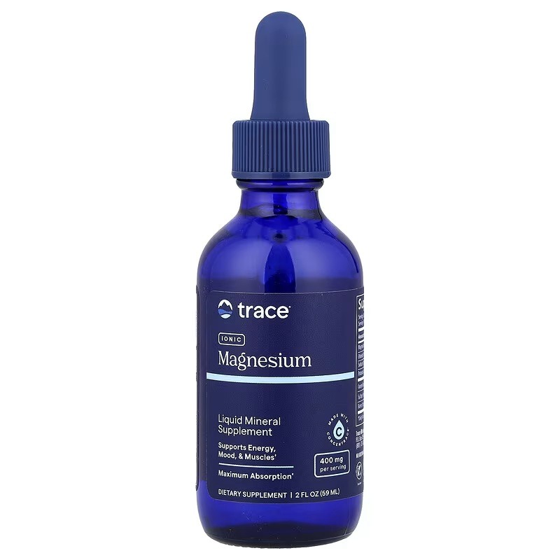 Магній іонізований у краплях, 400 мг, Ionic Magnesium, Trace, 59 мл