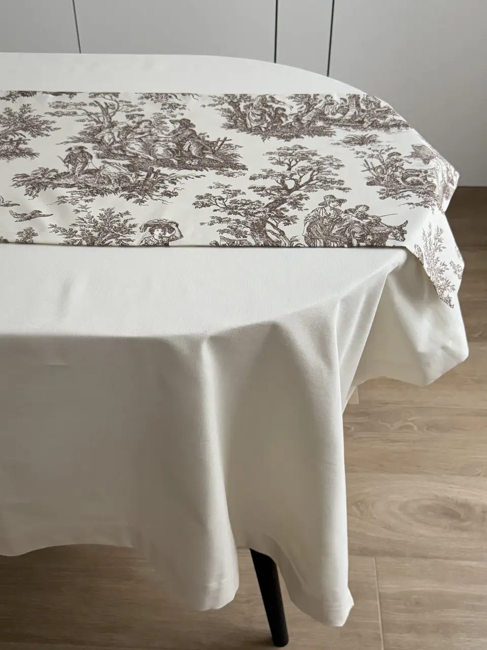 Ранер доріжка Ecotton DUCK 45x170 см для обіднього столу водовідштовхувальна Italiano бежевий (30497 Beige)
